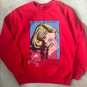 Taylor Swift All Too Well Red Graphic Lyric Crewneck Sweatshirt